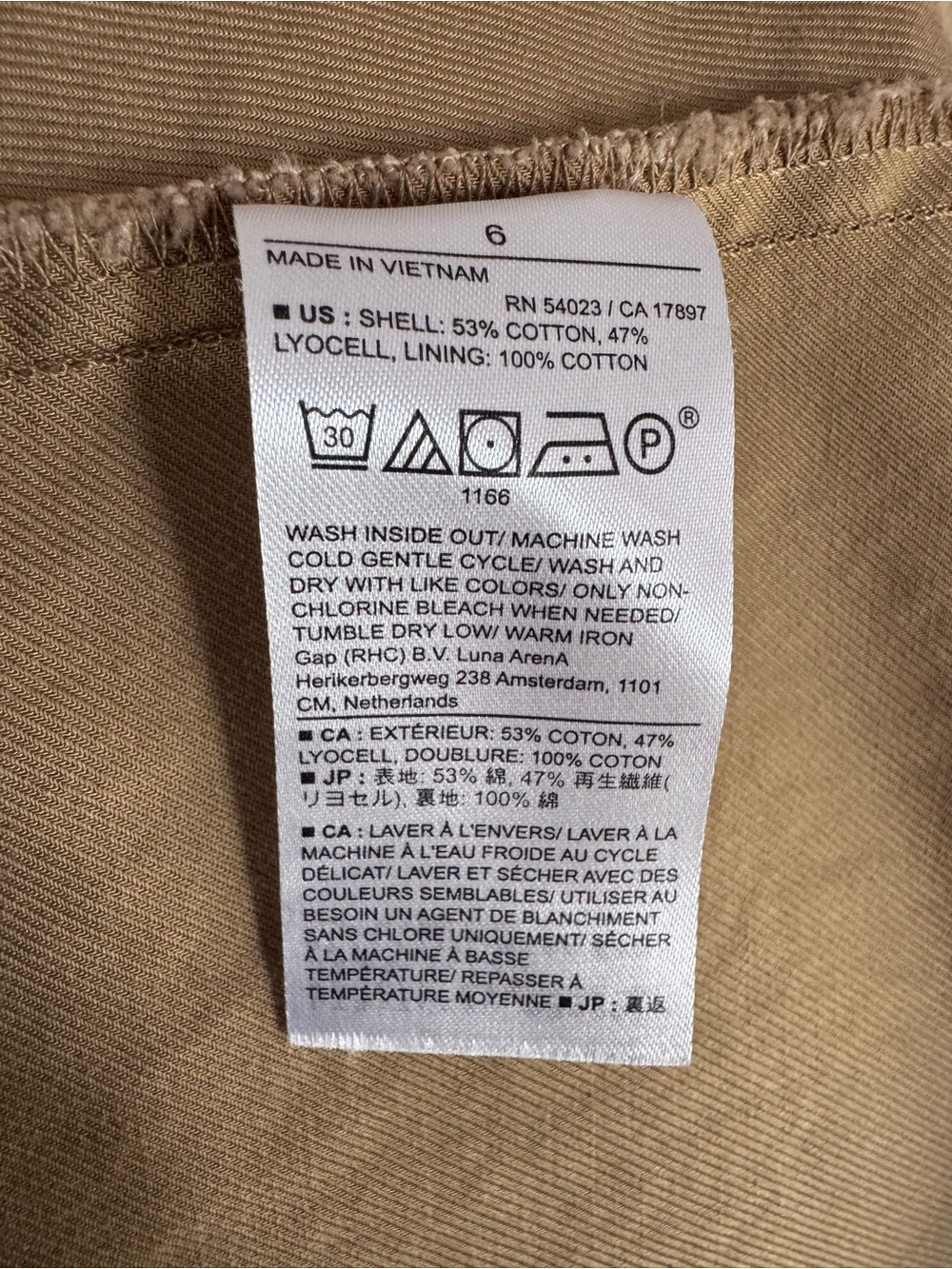 Banana Republic Tan Button-Front Midi Dress - Picture 7 of 7